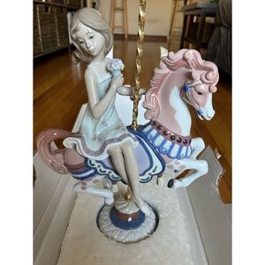 Lladro: Girl on Carrousel Horse